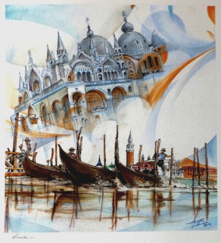 2015 Venise... Pastel -F6 - 1200€ 